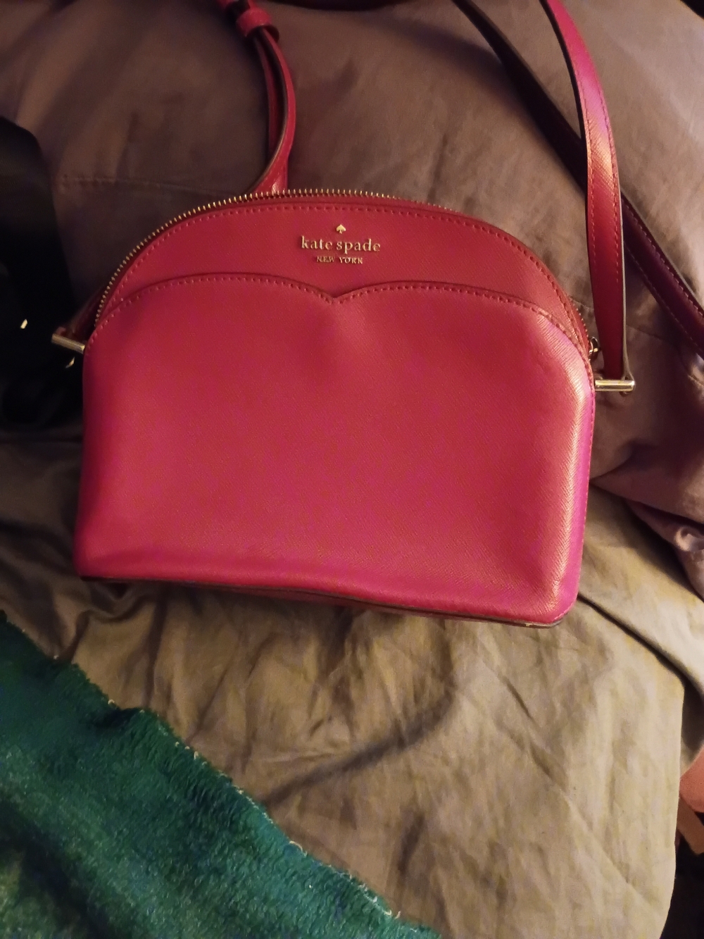 kate spade hot pink dome crossbody bag